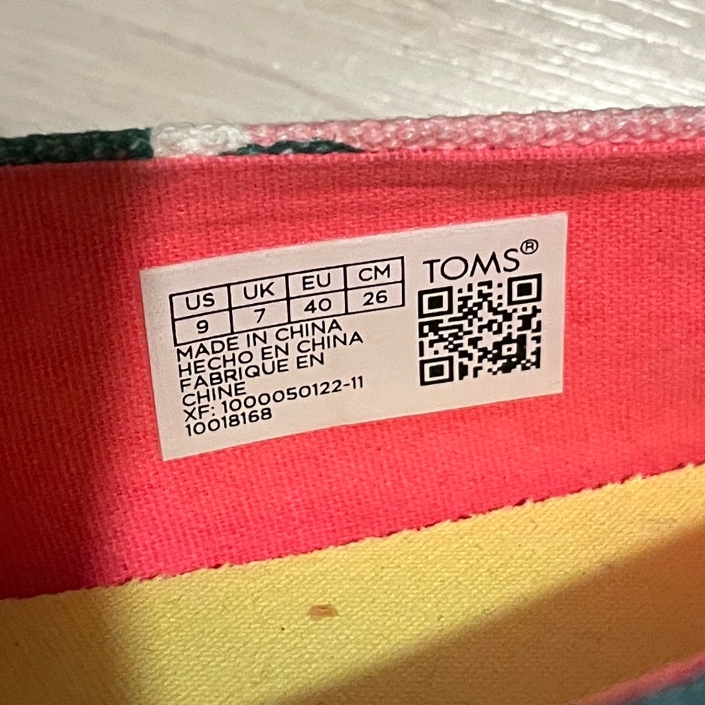 Toms Womens Alpargata Cupsole Egret Retro Floral Print - Picture 6 of 9